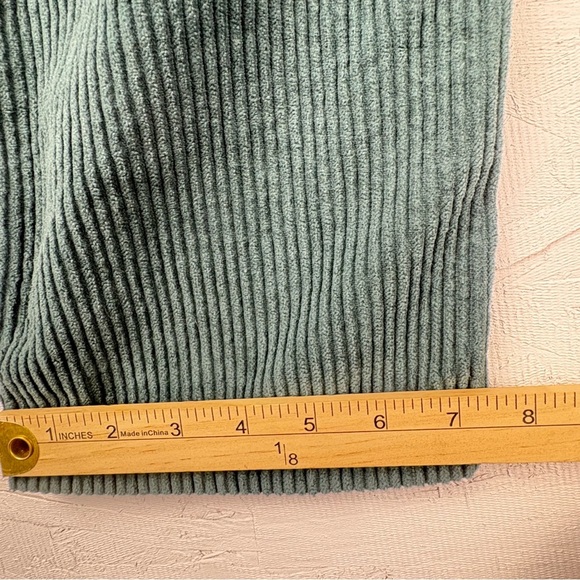 SO High Rise Straight Stylish Corduroy Pants in Forest Green 7/28 - Picture 6 of 9